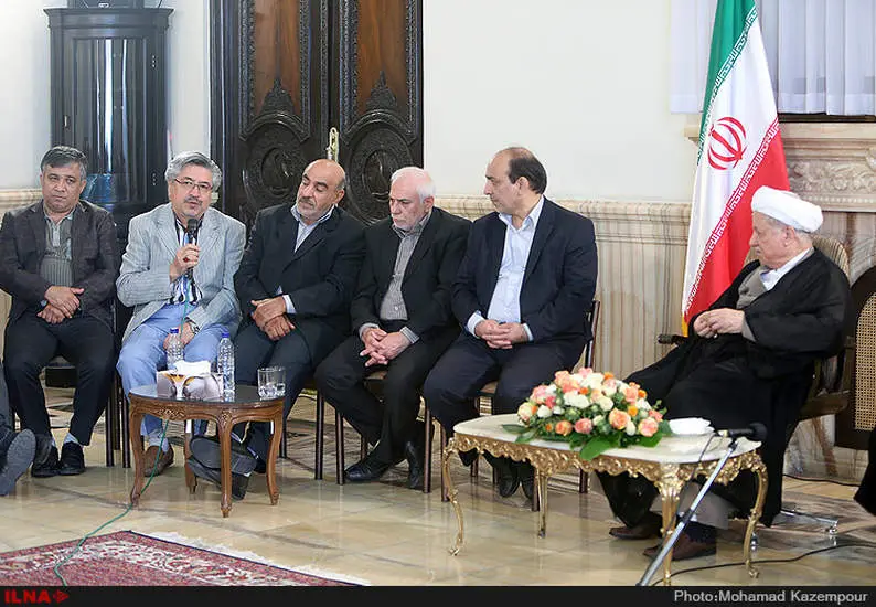 دیدار اعضای حزب اتحاد ملت ایران اسلامی با آیت الله هاشمی رفسنجانی