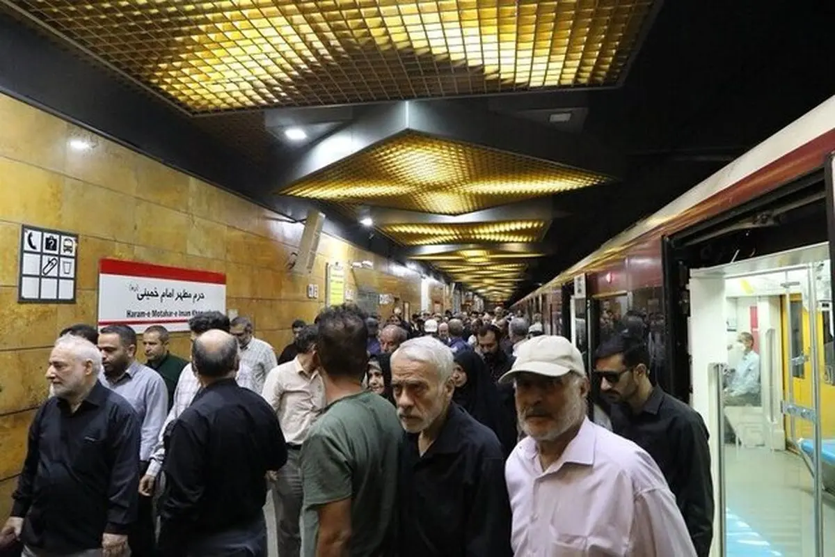 ثبت ۶۲۰ هزار سفر با مترو در سالروز ارتحال امام خمینی(ره)