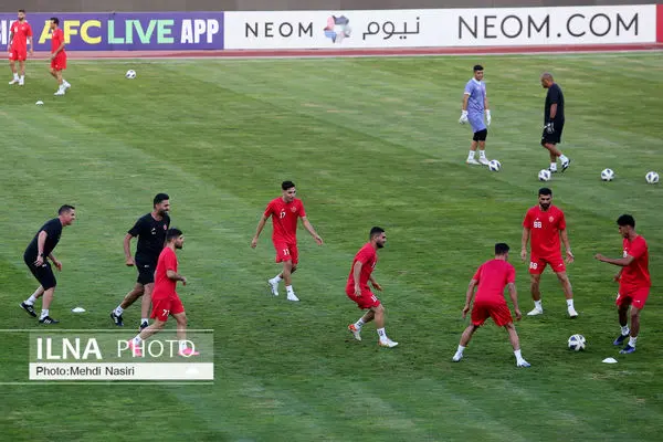 تمرین تیم فوتبال پرسپولیس پیش از دیدار با النصر عربستان