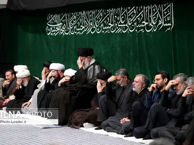 مراسم عزاداری حضرت اباعبدالله الحسین (ع) در شب تاسوعا با حضور رهبر معظم انقلاب اسلامی