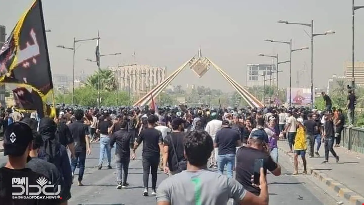 هواداران صدر وارد منطقه سبز بغداد شدند