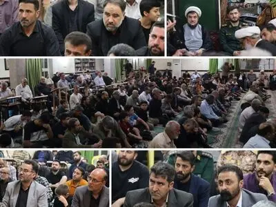 حضور شهردار، اعضای شورا و مردم کمالشهر در آیین گرامیداشت سالگرد شهدای خدمت