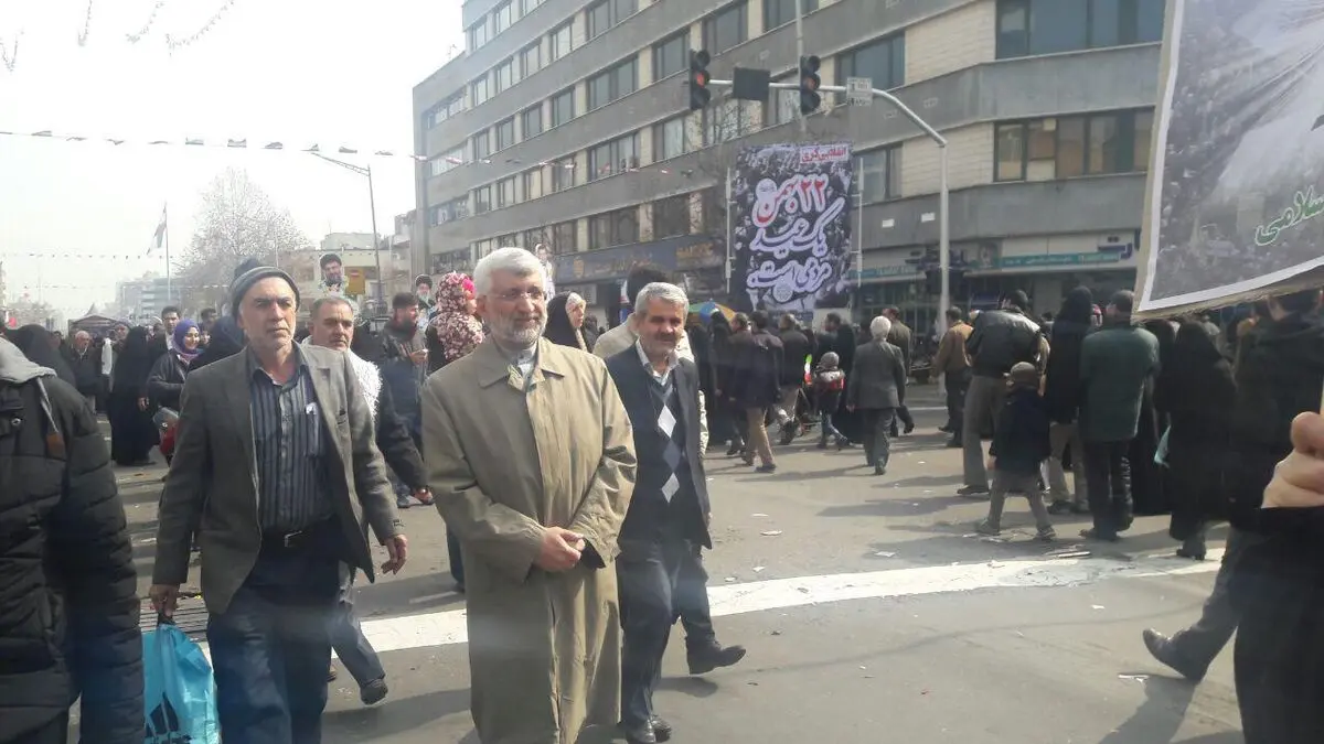 حضور سعید جلیلی در راهپیمایی ۲۲ بهمن