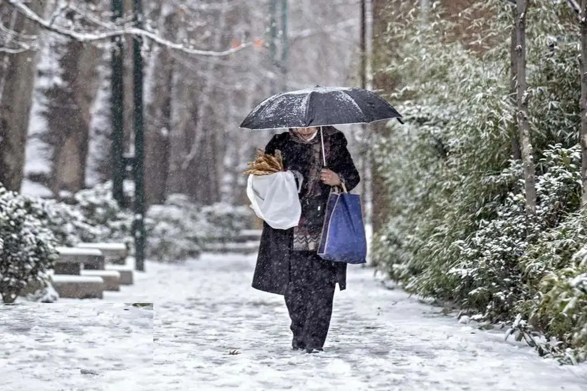 برف و باران طی برخی ساعات در تهران/ پیش‌بینی کاهش دما و وزش باد شدید