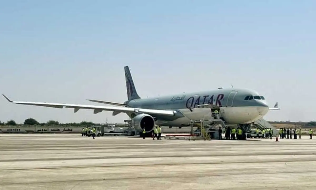 انجام نخستین پرواز از قطر به فرودگاه حلب پس از ۱۳ سال