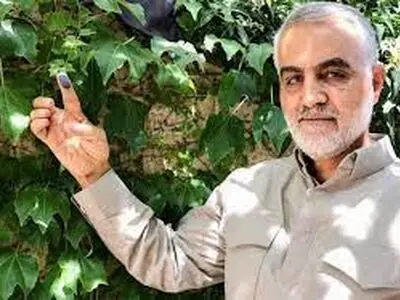 تصویری از آخرین حضور حاج قاسم در انتخابات