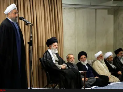 روسای قوا، وزرا و نمایندگان میهمان ضیافت افطار مقام معظم رهبری 