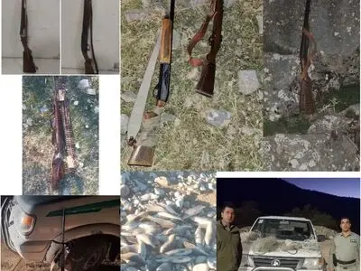 دستگیری ٩ گروه متخلف محیط زیستی  طی هفته گذشته در لرستان