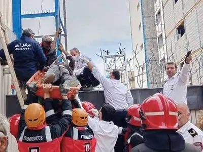 نجات جان جوشکار مشهدی پس از سقوط از ارتفاع