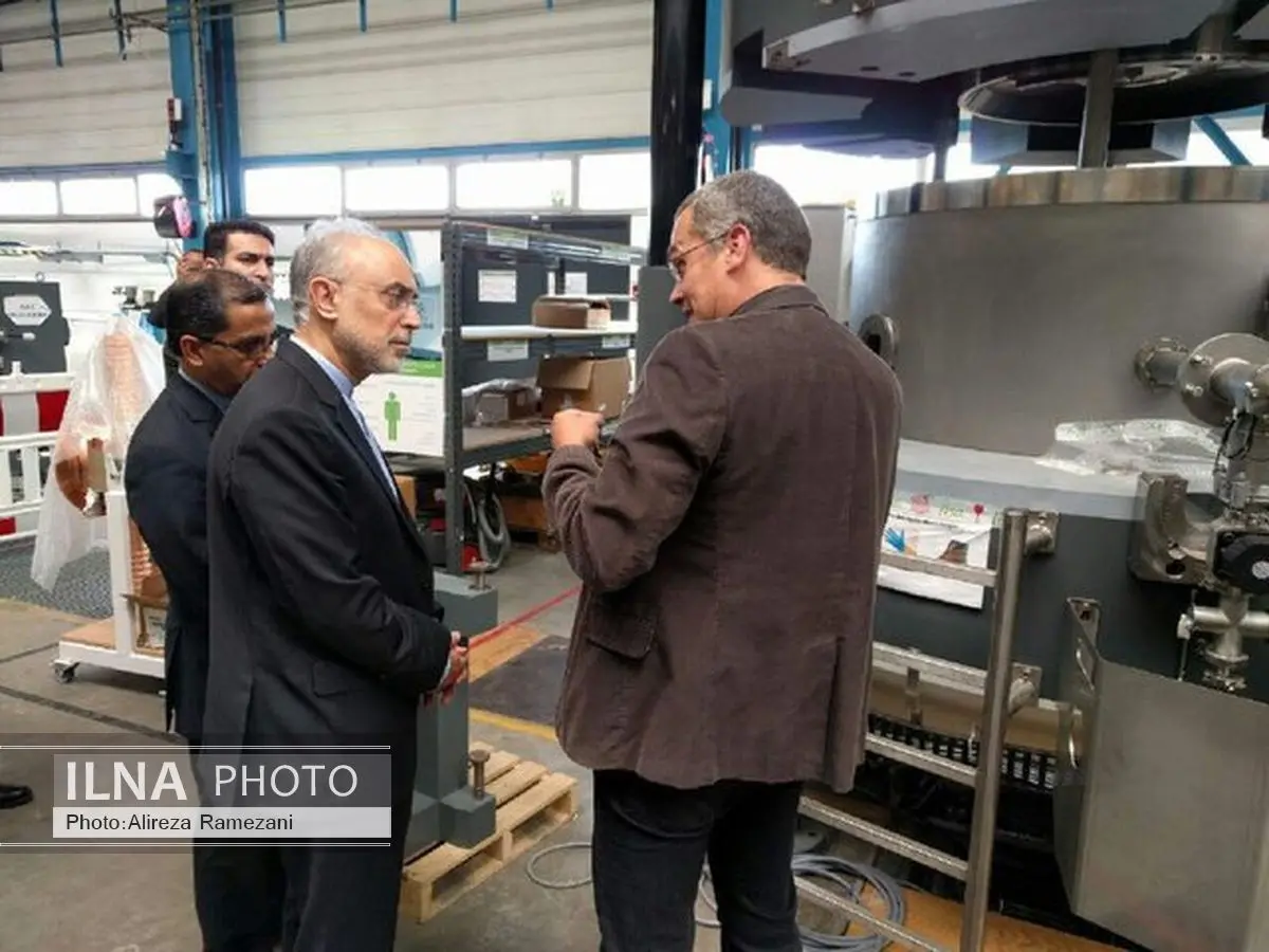 بازدید رییس سازمان انرژی اتمی از یک شرکت هستهای در بلژیک