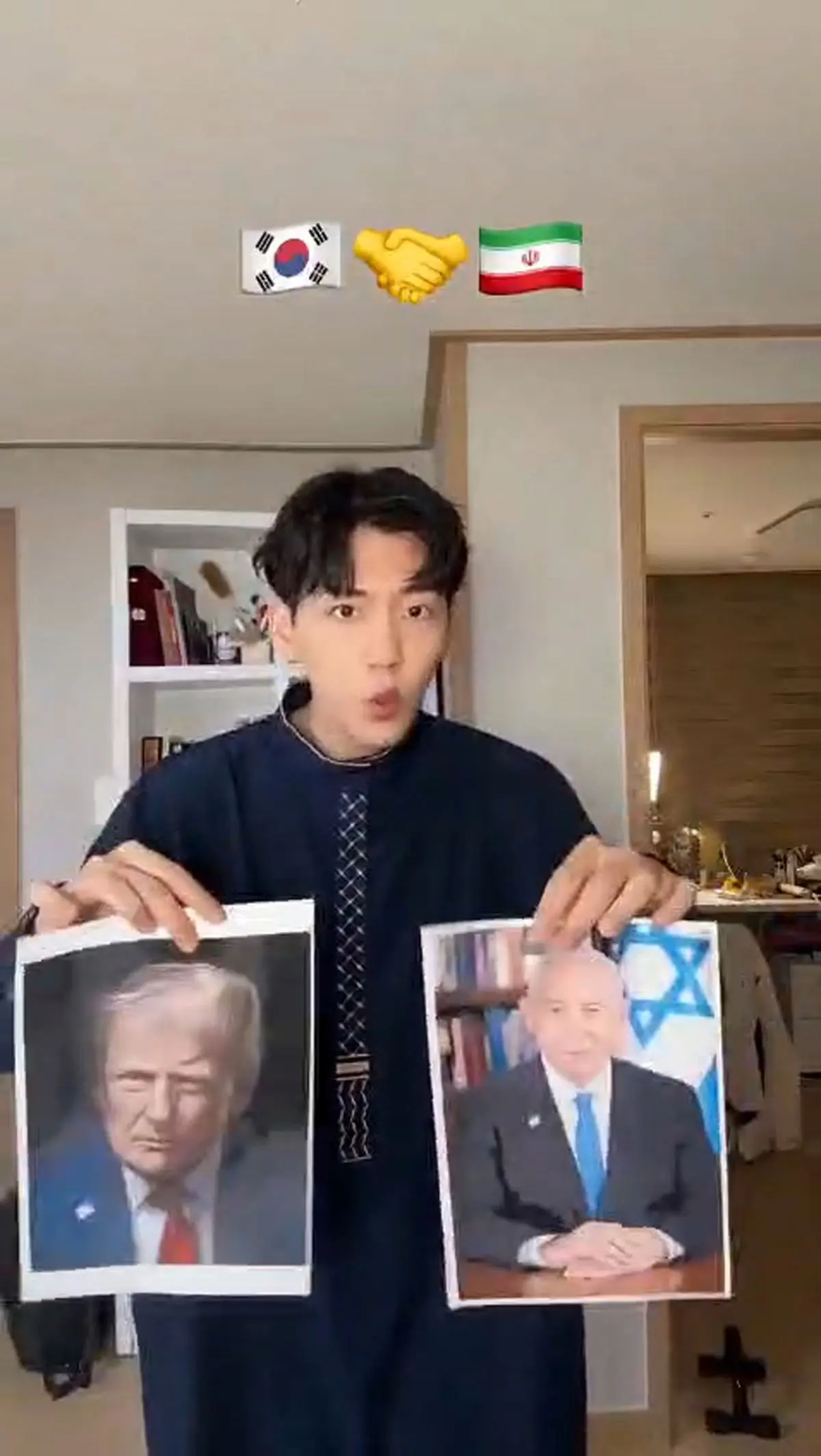 پست جدید بلاگر  محبوب کره‌ای در حمایت از ایران + فیلم