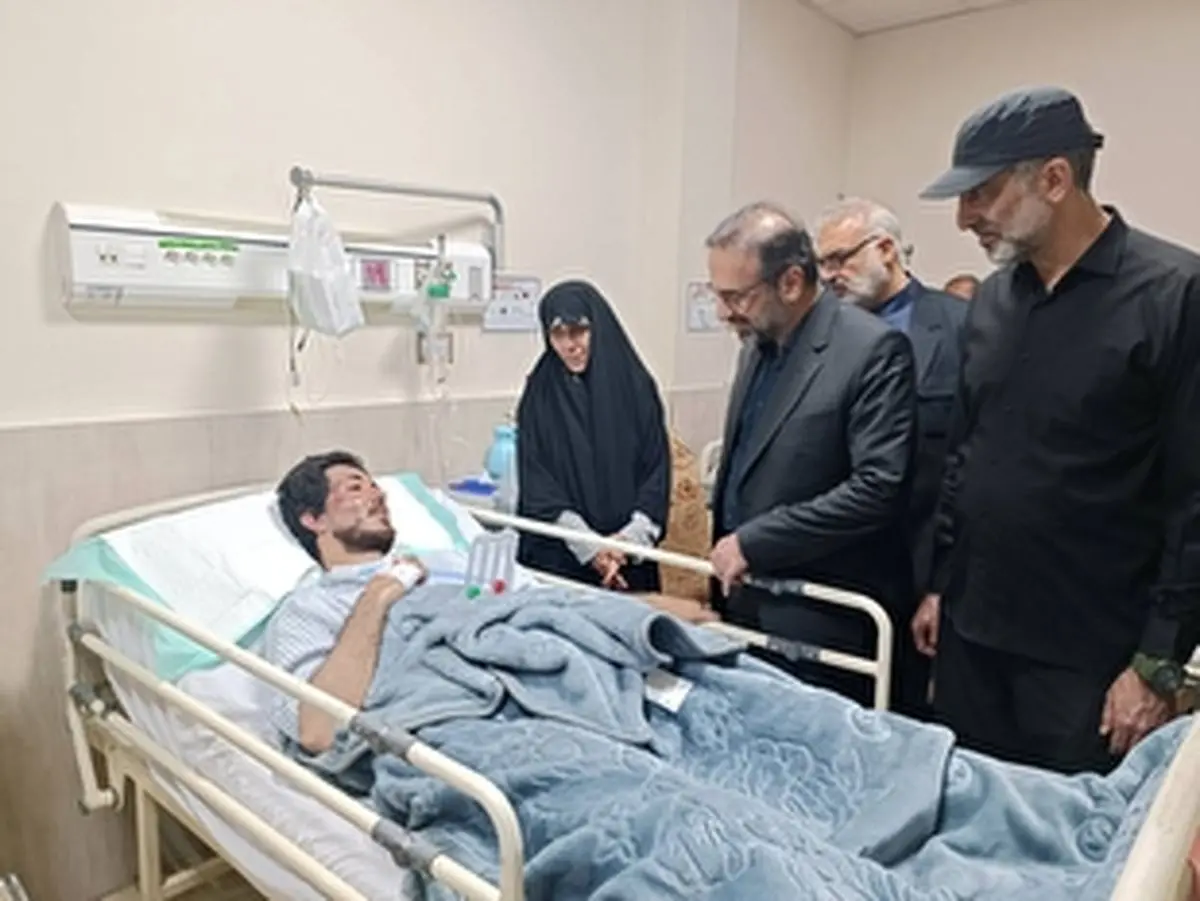 عیادت رئیس کل دادگستری استان البرز از مجروحان تجاوز وحشیانه رژیم صهیونیستی