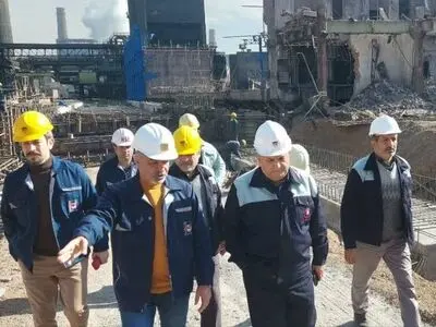 بازدید مدیرعامل از پروژه های در دست اقدام ذوب آهن اصفهان