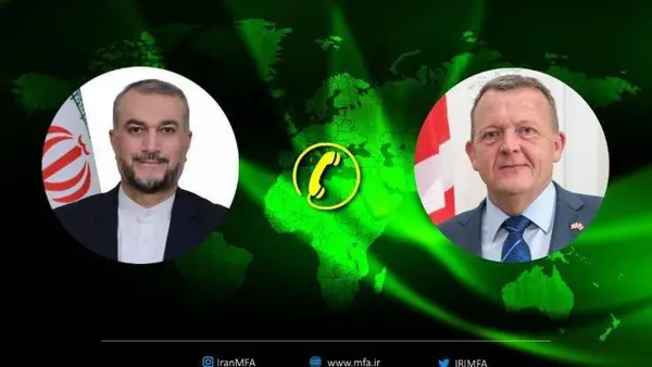 گفت‌وگوی تلفنی وزرای امور خارجه ایران و دانمارک