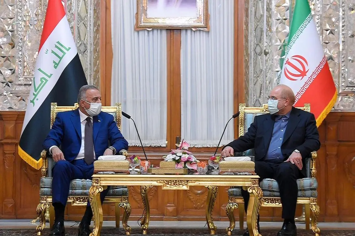 
خلال استقباله الکاظمی... قالیباف: تعمیق العلاقات بین ایران والعراق مؤثر فی قضایا المنطقة خاصة الجوار
