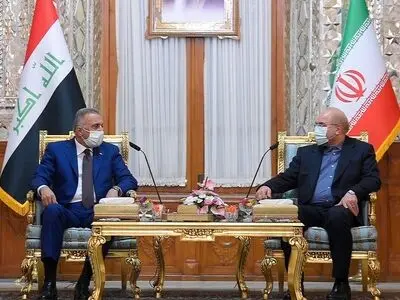 
خلال استقباله الکاظمی... قالیباف: تعمیق العلاقات بین ایران والعراق مؤثر فی قضایا المنطقة خاصة الجوار
