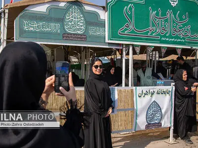 اقامت و پذیرایی زائران اربعین حسینی در موکب بنیاد مستضعفان