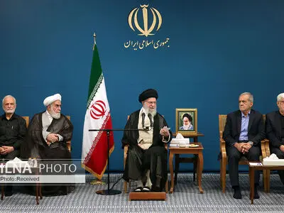 دیدار رئیس‌جمهور و اعضای هیئت دولت چهاردهم با رهبر معظم انقلاب