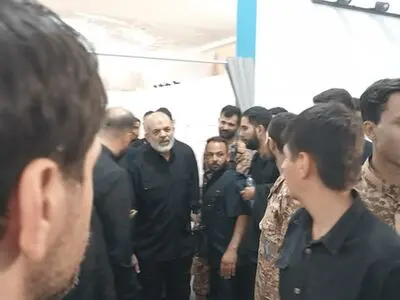 بازدید سردار وحیدی از بیمارستان موقت مصلای تهران