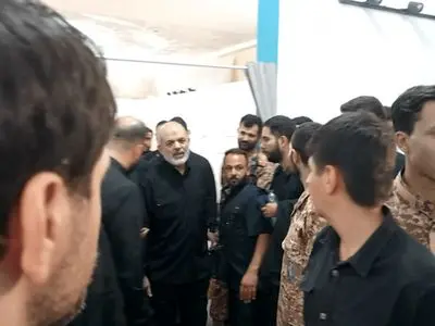 بازدید سردار وحیدی از بیمارستان موقت مصلای تهران