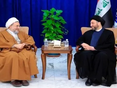 آیة الله اراکی والسید الحکیم یبحثان المتغیرات بالعراق