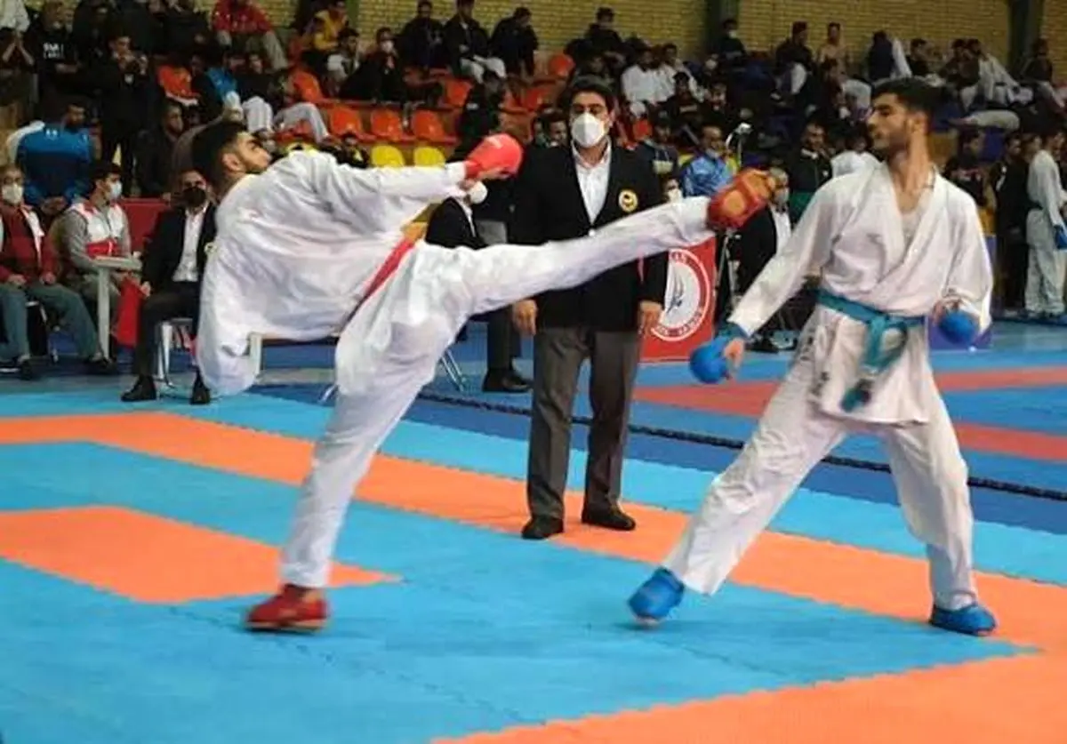 مسابقات قهرمانی کاراته مردان کارگران کشور در همدان آغاز شد