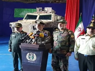 خودرو پیشرفته زرهی ضد مین و ضدکمین «رعد» رونمایی شد