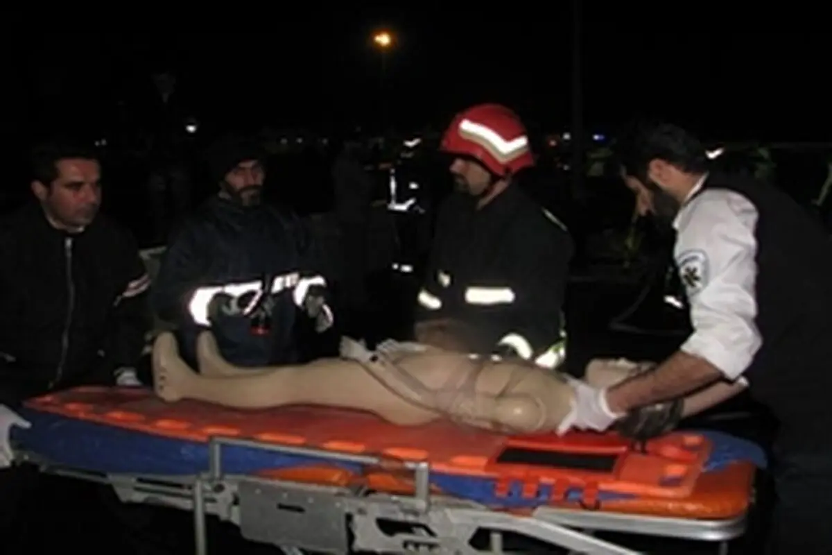 مانور امداد و نجات سوانح جاده ای توسط سازمان آتش نشانی و خدمات ایمنی شهرداری بابل