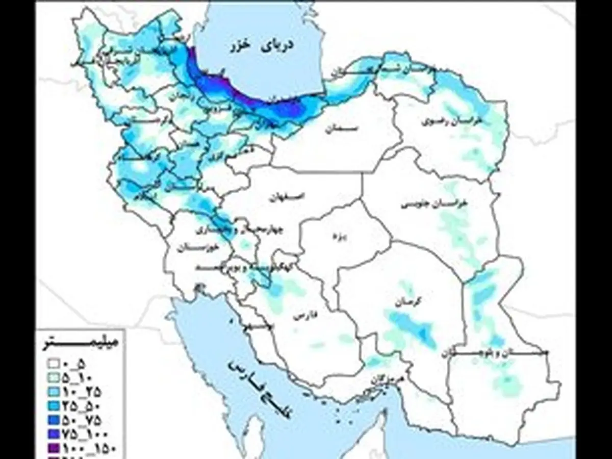 حوضه‌های آبریز تالش ـ مرداب انزلی و رودخانه‌های بین سفیدرود و هراز از پرباران‌ترین‌های کشور