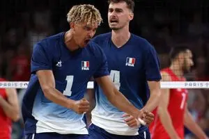 شکست والیبال صربستان مقابل فرانسه در المپیک 2024