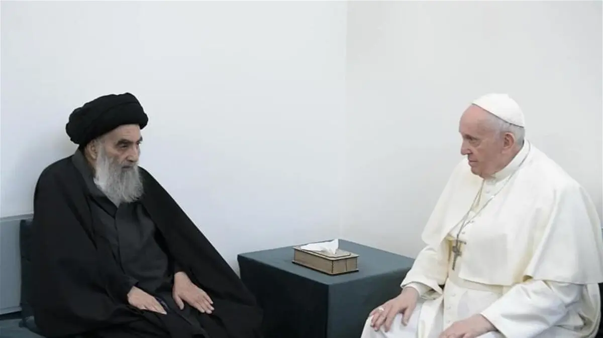 بیانیه دفتر آیت الله سیستانی پس از دیدار با پاپ

