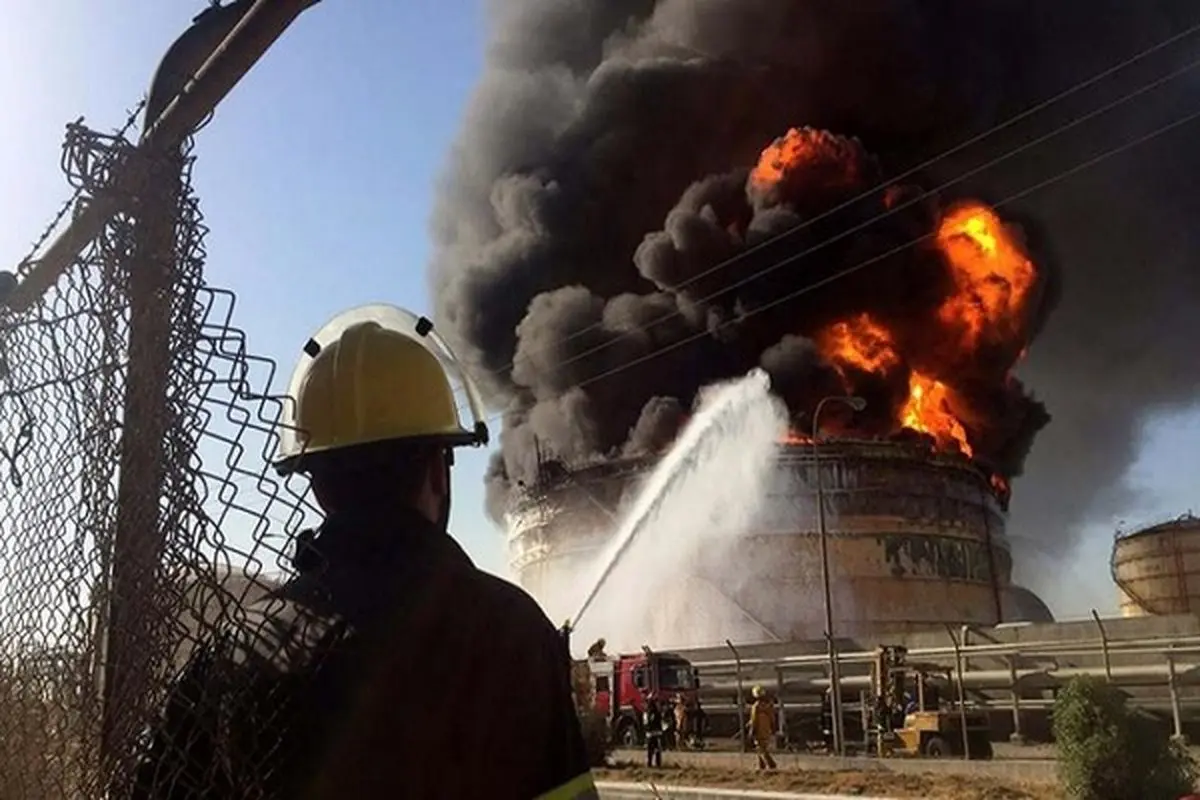 کشته و زخمی شدن ۹ کارگر در آتش‌سوزی پالایشگاه اربیل 