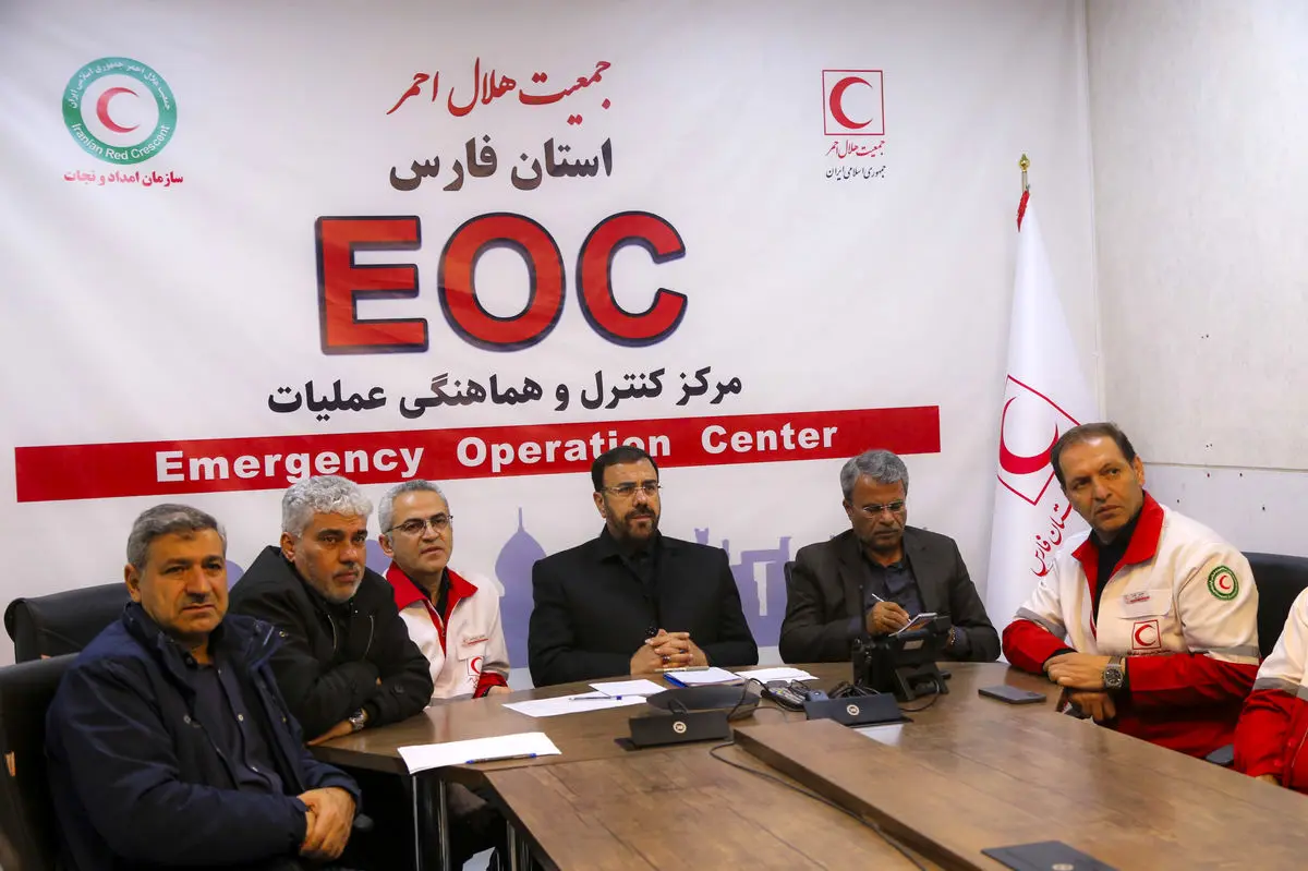 انجام ۳۶ عملیات امدادی جمعیت هلال احمر از ابتدای جنگ در فارس/ ذخیره دارویی استان مطلوبی است