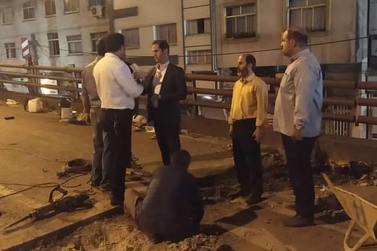 نظارت شهردار رشت از روند تعمیر و بازسازی تقاطع غیرهمسطح میدان گاز