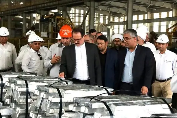 بازدید رئیس سازمان بازرسی کل کشور از مدرن‌ترین کارخانه آلومینیوم ایران در منطقه ویژه اقتصادی لامرد