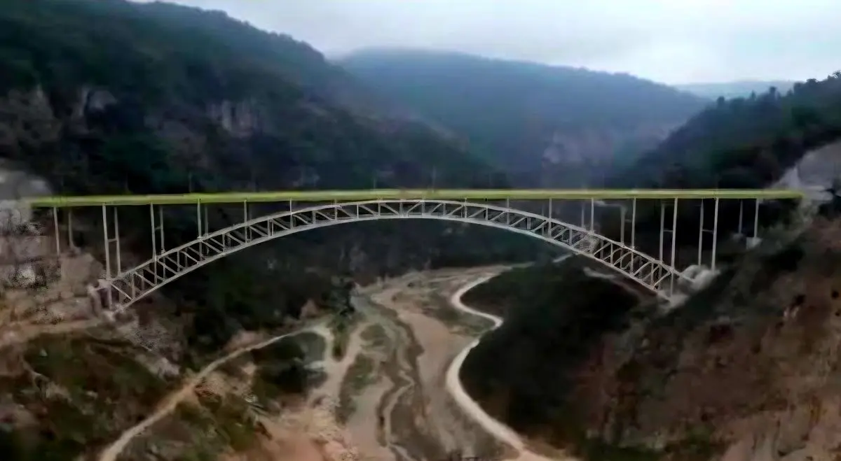 پروژه عظیم ۷۰۰ میلیارد تومانی پل زیرقوسی سد گلورد تکمیل شد/افتتاح پل ۲۸۱ متری گلورد