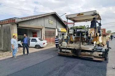 بهسازی و آسفالت یک کیلومتر از معبر اصلی شهر پیربازار