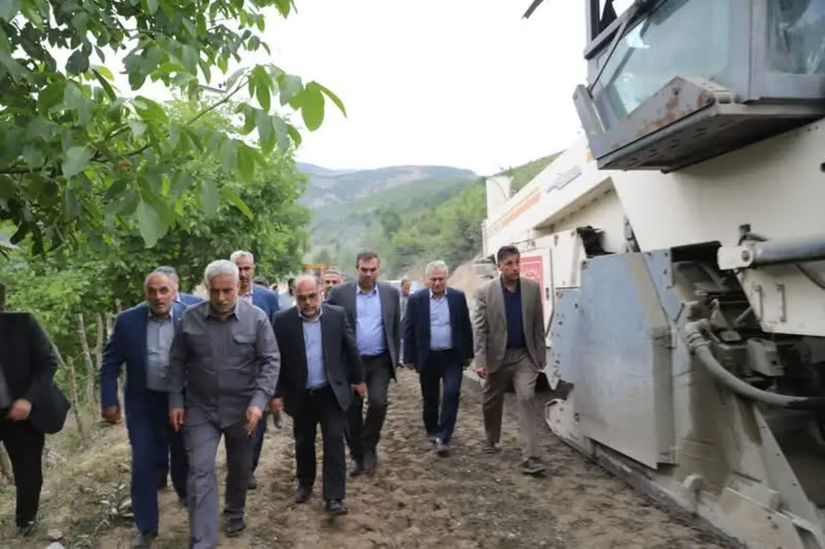 بازدید میدانی استاندار از روند پیشرفت پروژه راه روستایی زیاز، شوک و سیاخلک املش