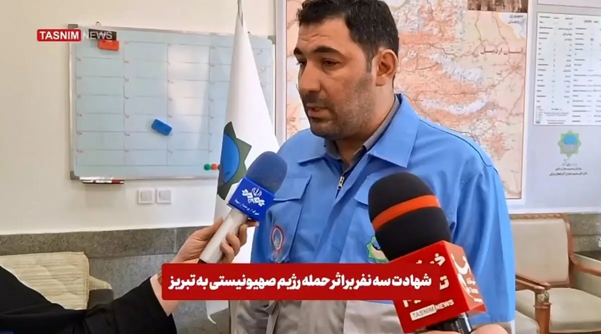 حمله اسرائیل به ۱۰ نقطه آذربایجان شرقی شهادت ۳ نفر ‌در تبریز + فیلم