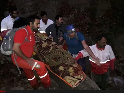 فیلم / نجات دره نورد سقوط کرده از ارتفاعات توسکستان در گرگان