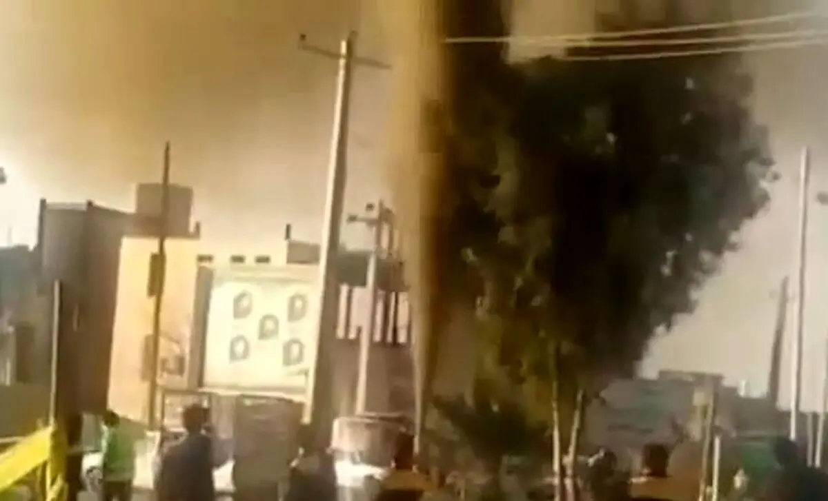 انفجار لوله گاز شهری در شهرستان بافق