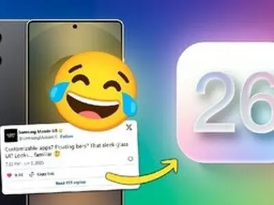 سامسونگ کنفرانس اپل را به سخره گرفت: نوآوری‌های شما کپی از گلکسی است!