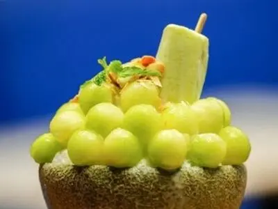 آموزش تهیه بستنی طالبی رژیمی در خانه