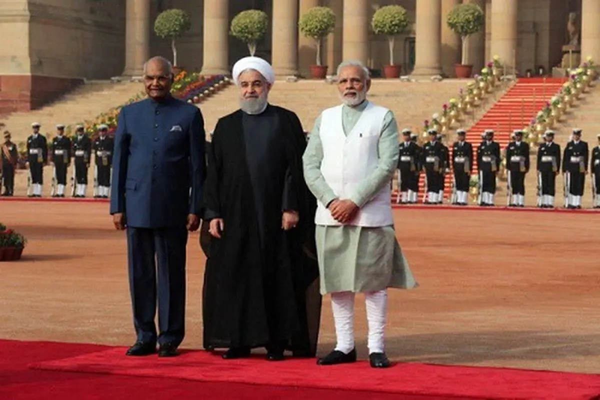 Iran's President officially welcomed in New Delhi