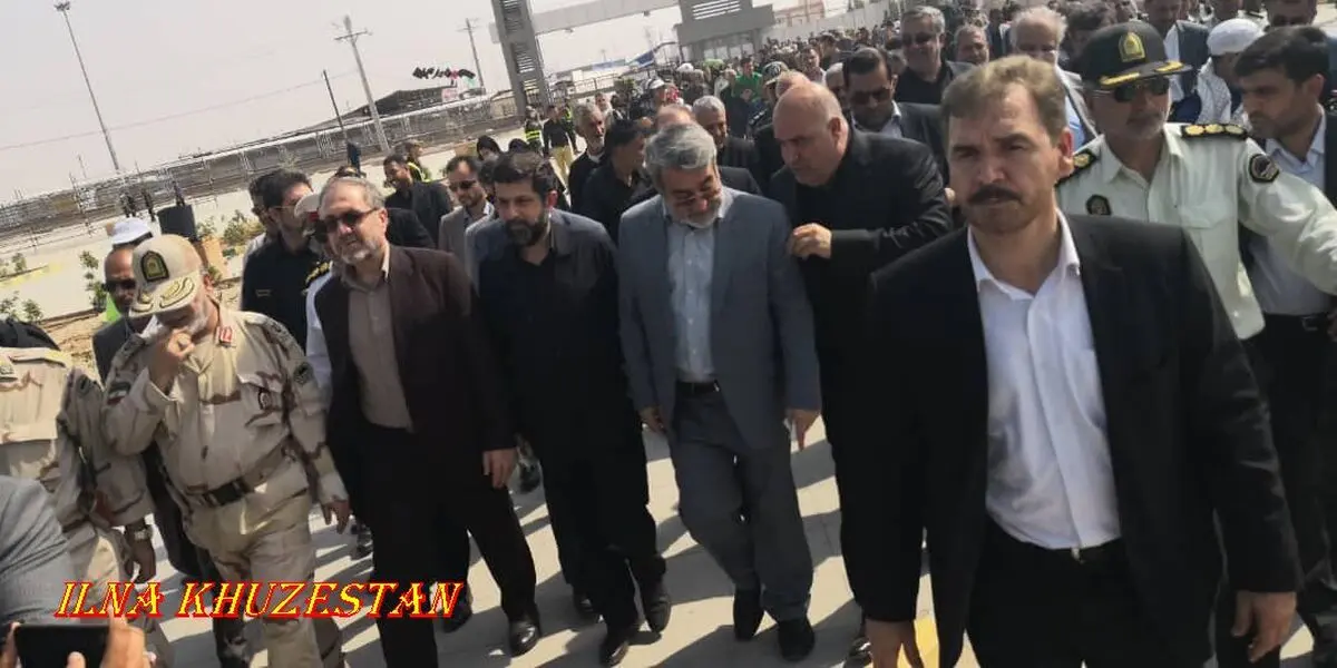 وزیر کشور در بازدید از مرز شلمچه: استان خوزستان از برنامه ها جلوتر است