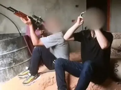 صحنه سرنگونی کوادکوپتر رژیم صهیونیستی بر فراز جبالیا به دست سرایا القدس + فیلم