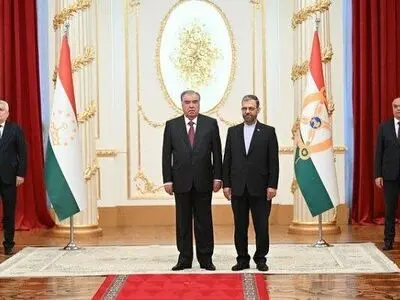تقدیم استوارنامه سفیر جدید ایران به رئیس‌جمهور تاجیکستان