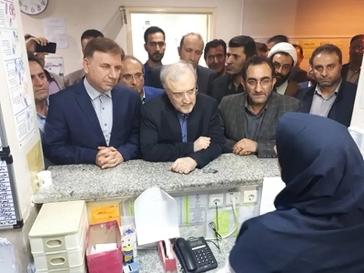 بازدید وزیر بهداشت از بیمارستان سلامت رستم آباد 