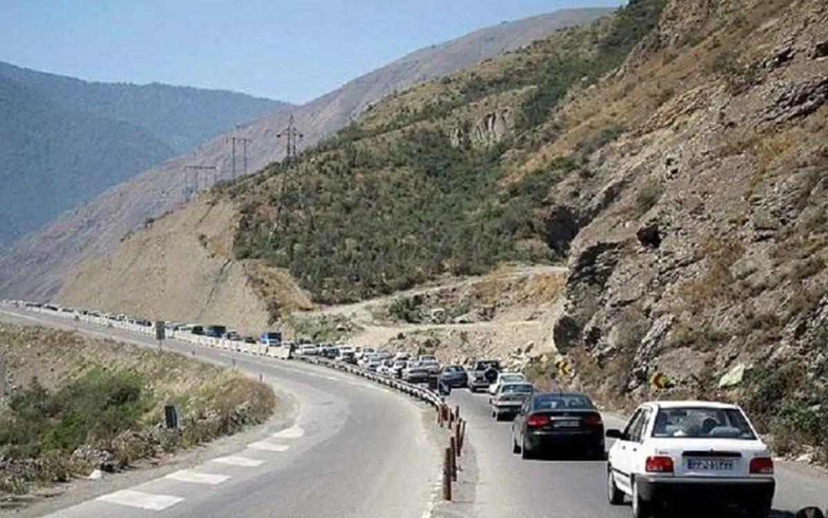 جاده هراز امشب بسته می‌شود