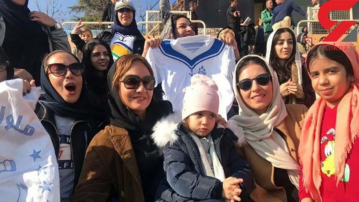 مهناز افشار تماشاگر ویژه لیگ فوتبال زنان